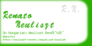 renato neuliszt business card